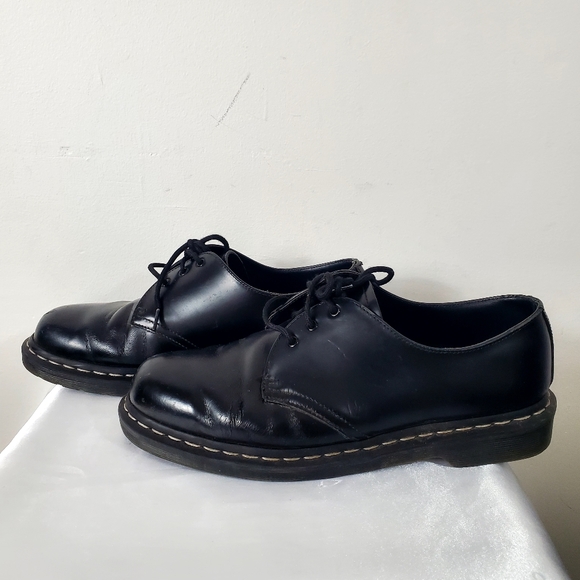 Dr. Martens Mono Smooth Leather Oxford Shoes Unisex M11 W12 - Picture 5 of 16
